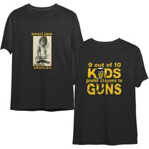 Pearl Jam Crayons Eddie Vedder Ten Vs Vitalogy T-Shirt 2 Sided Band Fan Shirt 79